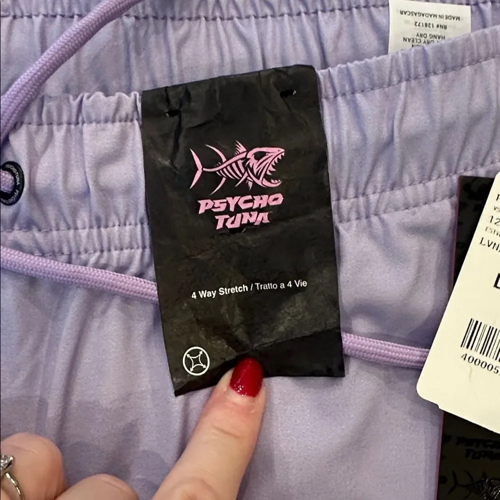 👕 Psycho Tuna Lavender Sandbar Swim Trunks Men’s Large NWT